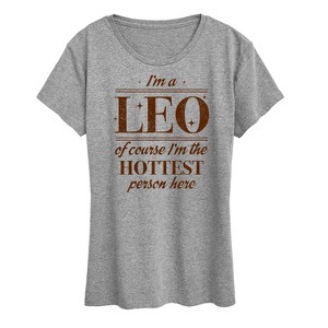 Women's - Instant Message - I'm A Leo Short Sleeve Graphic T-Shirt - 1 of 4