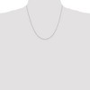 Black Bow Jewelry 0.8mm, 14k White Gold, Octagonal Snake Chain Necklace - 2 of 4