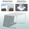 Aoodor Outdoor Louvered Pergola Adjustable Louvered Sloping Roof Wall-Mounted Pergola - 4 of 4