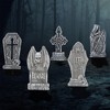 Joyfy 17" Halloween Foam Graveyard Tombstones Decoration for Halloween Prop Cemetery Outdoor, Yard Lawn Decorations, Party Supplies 5 PCS - 2 of 4