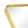 38"x26" Rectangle Bathroom Mirror with Aluminum Alloy Frame, Wall Mounted Vanity Mirror for Bedroom Living Room Entryway, Gold - 4 of 4