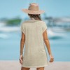 Women's Slub Knit Plunge Cover-Up Dress - Cupshe - 4 of 4
