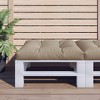 vidaXL--Comfy Pallet Cushion, Taupe, 31.5"x31.5", Indoor/Outdoor Seat with Hollow Fiber Filling in Fabric Material, Lightweight, 5.62 Pounds - 2 of 4