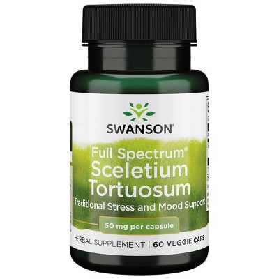 Swanson Full Spectrum Sceletium Tortuosum 50 mg 60 Veg Caps.