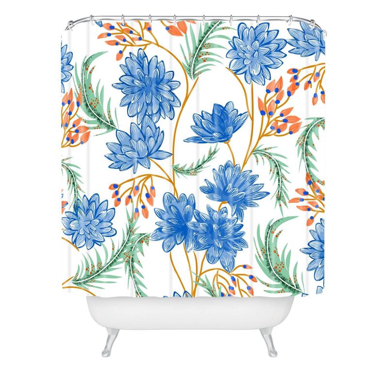 83 Oranges Good Will Shower Curtain Blue - Deny Designs, 1 of 7