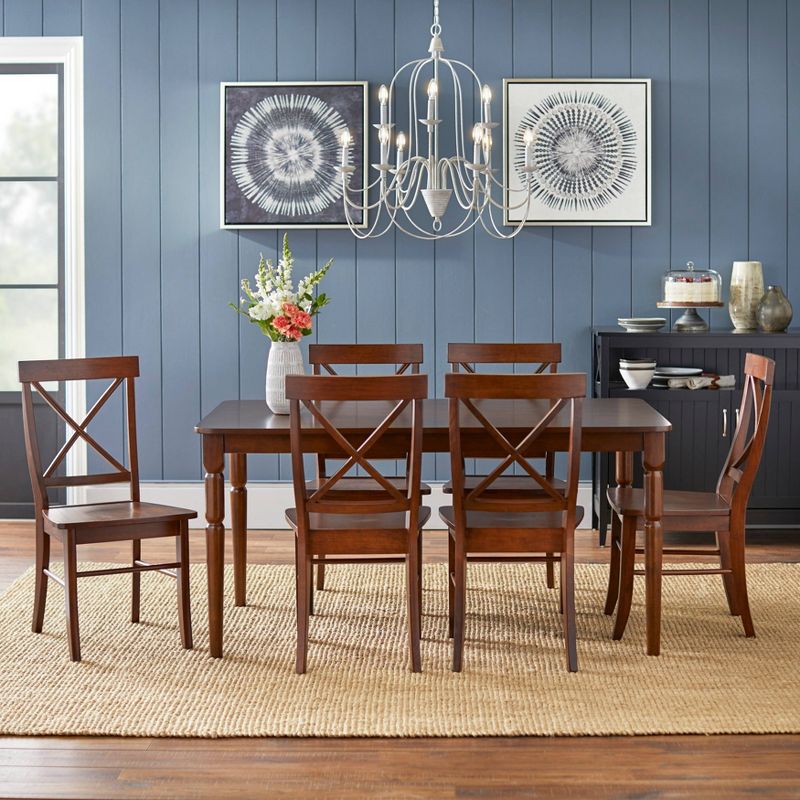 Set of 2 Albury Cross Back Dining Chairs - Buylateral, 4 of 9
