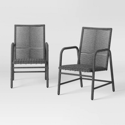 Black wicker patio discount chairs