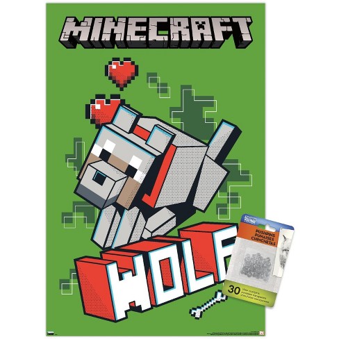 Trends International Minecraft - Wolf Unframed Wall Poster Prints - image 1 of 4