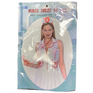 Morris Costumes Adult Nurse Halloween Costume Accessories 4pc - White One Size Fits Most - 1 of 1