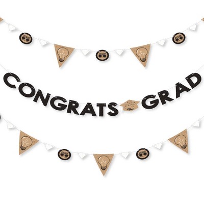 Big Dot of Happiness Bright Future - Graduation Party Letter Banner Decoration - 36 Banner Cutouts and Congrats Grad Banner Letters