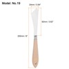 Unique Bargains Stainless Steel Wood Handle Flexible Polished Painting Mixing Knife 4 Pcs - 2 of 4