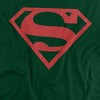 Men's Superman Red On Black Shield T-Shirt - 2 of 4