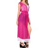 LA LEELA Women's Summer Open Front Oversized Vacation Beachwear Long Bathing Suit Duster Holiday Swimwear Coverups Cardigan - 2 of 4
