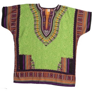 Riviera Sun Dashiki-Style Shirt for Men with Pockets  Boho Print Casual Top - 1 of 2
