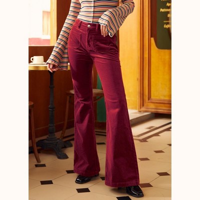 All Aboard For Corduroy Flare-Leg Pants- ModCloth