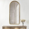 Madison Park 20"x45" Mia Gold Metal Arch Charm Luxury Elegant Wall Mirror: No Assembly, Rectangle, Framed, Wall Mount - 2 of 4