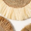 Sullivans Rattan Fiber Wall Medallions Set of 3, 33.5"H, 27"H & 20"H Brown - 2 of 4