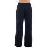 24seven Comfort Apparel Comfortable Solid Color Palazzo Lounge Pants - 2 of 3