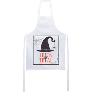 Bioworld Happy Halloween Classic Witch Hat White Apron - 1 of 2