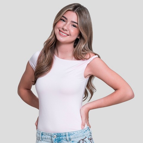 Embreigh Edit Girls' Twist Asymmetrical Knit Top - Soft Pink S
