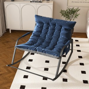35.43" Breathable Mesh Rocking Chair with Cushions, Armrests & Storage, Ergonomic All-Season Lounge Recliner for Bedroom - 1 of 4