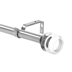 Urbanest 1-inch Diameter Palazzo Crystal Adjustable Single Drapery Curtain Rod - 1 of 4