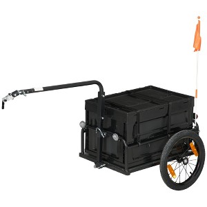 Trailer for Bike, Bicycle Cargo Trailer with Removable Storage Box - 1 of 4