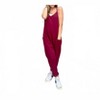 Women's V-neck Jersey Jumpsuit - BUCKETLIST - 4 of 4