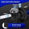 1.6HP Pool Pump In/Above Ground Water Pump Single Speed, 1200W/115V, 6075GPH & High Flow, Powerful Primming Swimming Pool Pumps with Filter Basket - 4 of 4