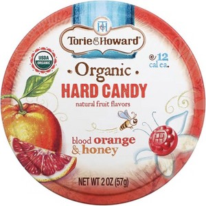 Torie & Howard Organic Hard Candy - Blood Orange & Honey - 1 of 2