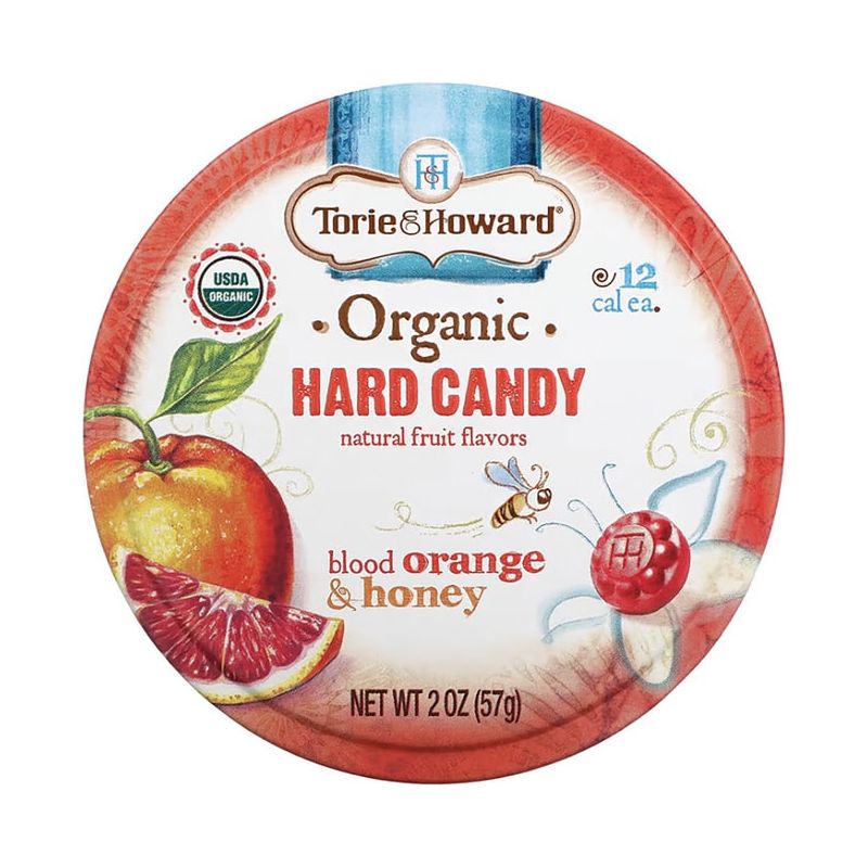 Torie & Howard Organic Hard Candy - Blood Orange & Honey, 1 of 3