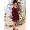 2Bunnies Girls' Boho Rustic Garden Lace Flower Girl Dress - 4 of 4