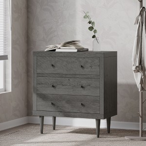 Modern Faux Wood 3 Drawer Dresser for Bedroom Storage-Christopher Knight Home - 1 of 4
