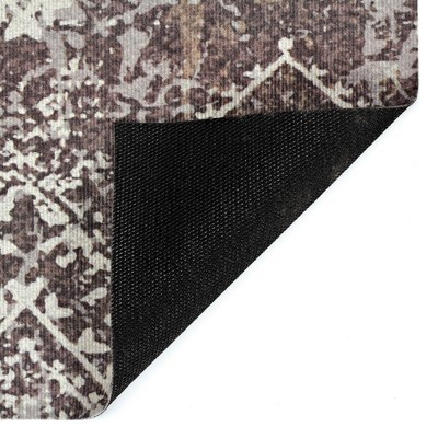 Taupe & White Distressed Lightweight Outdoor Rug 6'x8'