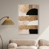 Art Remedy Sunny Cloudy Gold Brown Earthy Abstract Wall Art Framed - 2 of 4