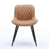 SKRAN Dining Chairs Set of 2 Mid Century Modern Kitchen Chair Comfortable Upholstered Faux Leather Dinner Chairs for Kitchen Dining Room - 2 of 4