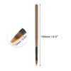 Unique Bargains Sweep Nail Painting Brushes for Polish Painting Home DIY Clear Brown 1 Pc - 4 of 4