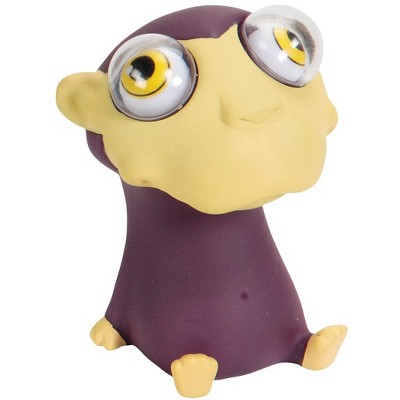 Warm Fuzzy Toys Poppin' Peeper Monkey Fidget Toy, 3 Inches