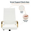 LeisureMod Benmar High-Back Leather Office Chair with Swivel, Tilt, Adjustable Height, Ergonomic Design for Home Office, Study, or Workspace - 4 of 4