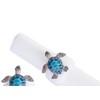 C&F Home Sea Turtle Nautical Coastal Decorative Tabletop Cloth Napkin Ring, Set of 4 - 2 of 4