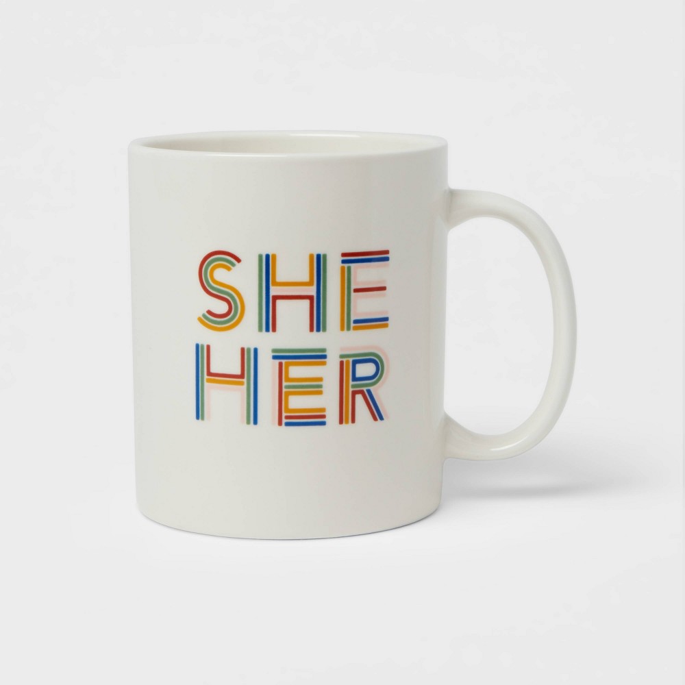 15oz Stoneware She Her Mug - Room Essentials