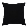 18"x18" Spider Web Square Throw Pillow Black/Silver - Pillow Perfect: Indoor, Zipper, Sequined, Appliqued - 4 of 4