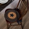 Farmhouse Jute Chair Pad Applique Star 15 inch Diameter - 4 of 4