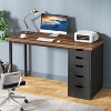 Tribesigns Computer Desk with 5 Drawers, 47 inches Modern Simple Home Office Desk Study Writing Table for Small Spaces - 2 of 4