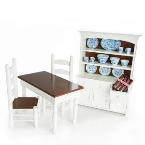 The Queen's Treasures 18 Inch Doll 29 Piece Farmhouse Style Dining Room Set - 1 of 4