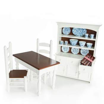 The Queen's Treasures 18 Inch Doll 29 Piece Farmhouse Style Dining Room Set