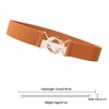 Anna-Kaci Women's Stylish Elastic Waist Belt with Golden O - Ring Buckle - 4 of 4