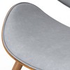 Avondale Dining Chair Stone Gray - WyndenHall: Mid-Century Modern, Linen Upholstery, Foam Padded, Bentwood - image 2 of 4