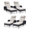 POCASSY Outdoor Chaise Lounge Chair Patio Recliner with Cushion, Adjustable Backrest Outdoor Recliner with All Weather Wicker and Olefin Cushion Cover - 4 of 4