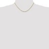 Black Bow Jewelry 1.8mm 10k Yellow Gold Diamond Cut Hollow Rope Chain Necklace - 2 of 4